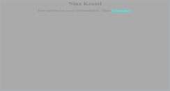 Desktop Screenshot of nina.keutel.de
